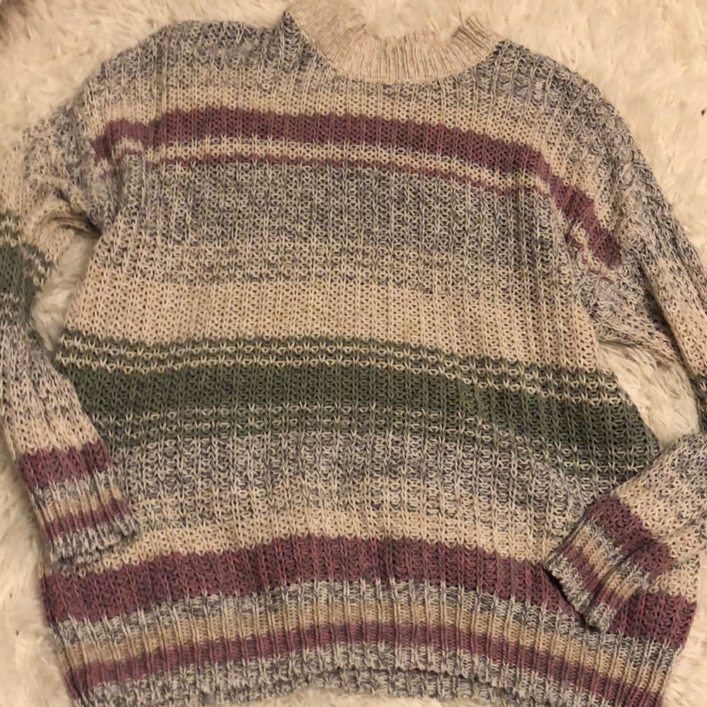 Striped American Eagle sweater !!OVERSIZED!!